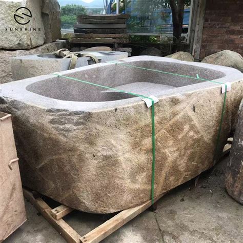 We produce, take photos and wait for your approval. Modern Natural Stone Marble Freestanding Bathtub River ...
