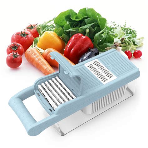 Multi Function Vegetable Cutter With Steel Blade Mandoline Slicer