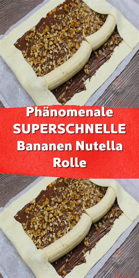 Eier mit zucker, vanillezucker und butter schaumig schlagen. Phänomenale SUPERSCHNELLE Bananen Nutella Rolle in 2020 ...