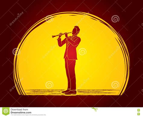 Clarinet Player Stock Vector Illustration Of Orchestra 77231208