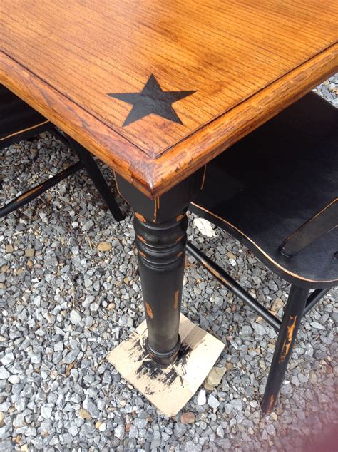 Distressing furniture is the process of making wooden furniture pieces look aged or worn out. Distressed farmhouse style legs | Primitive furniture ...
