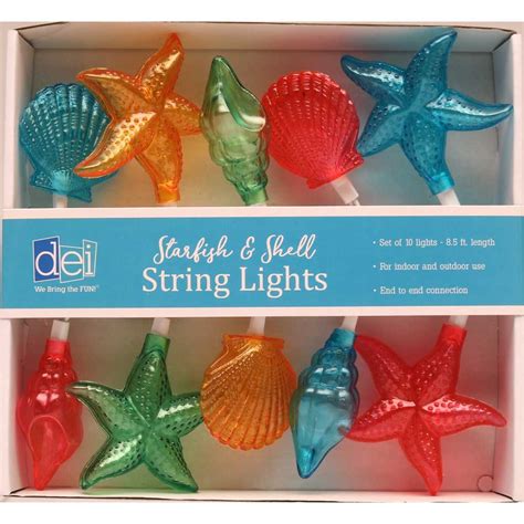 Our string lights collection offers cheerful strands of all types and lengths. Brightly-Colored Seashell String Lights | Under the Sea ...