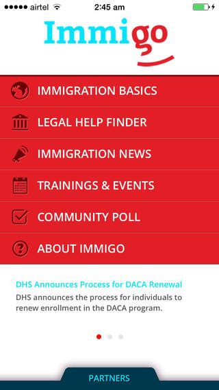 Immigo App Of Resources For Immigration Advocates Open Law Lab