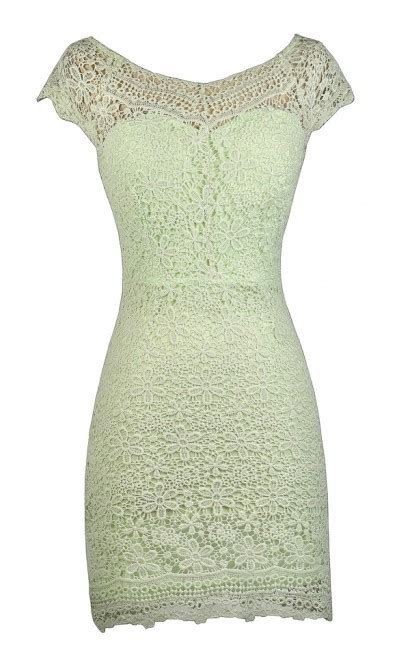 Lime Crochet Lace Sheath Dress Cute Lace Dress Lace Sheath Dress