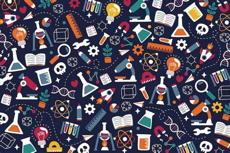 Free Vector Hand Drawn Colorful Science Education Background