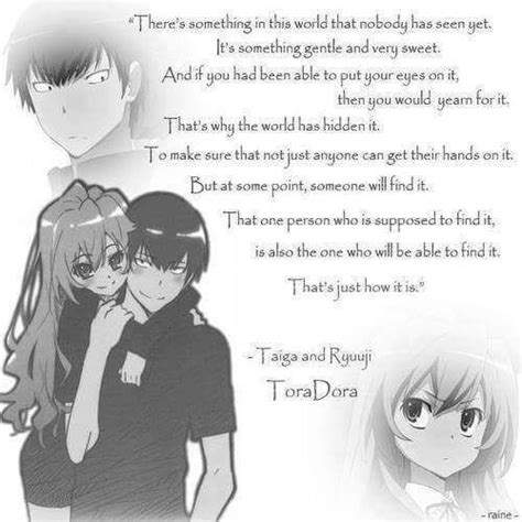 Love Is So Much More Than A Word Toradora Anime Quotes Inspirational