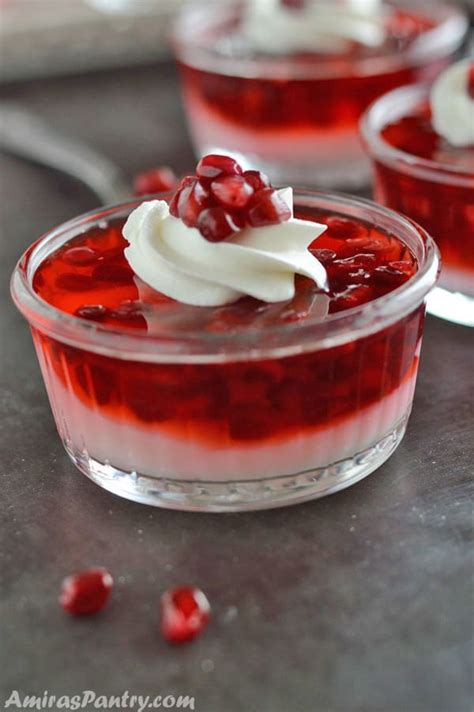 Pomegranate Dessert Mini Vanilla Parfaits Amiras Pantry