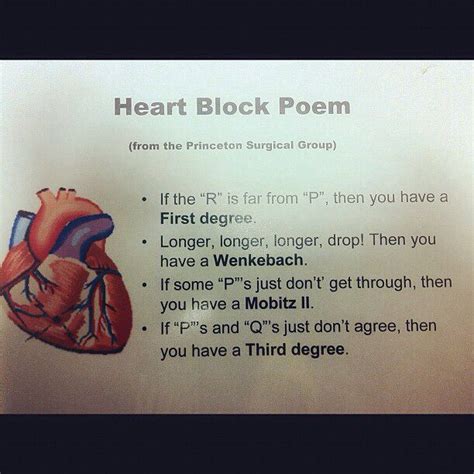 Heart Block Poem Cardiac Pinterest This Is Awesome Thoughts And