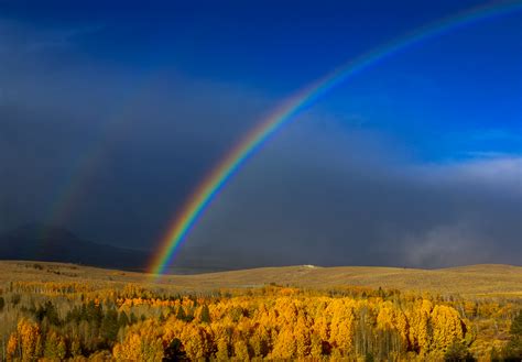 Mono County Double Rainbow California Fall Color