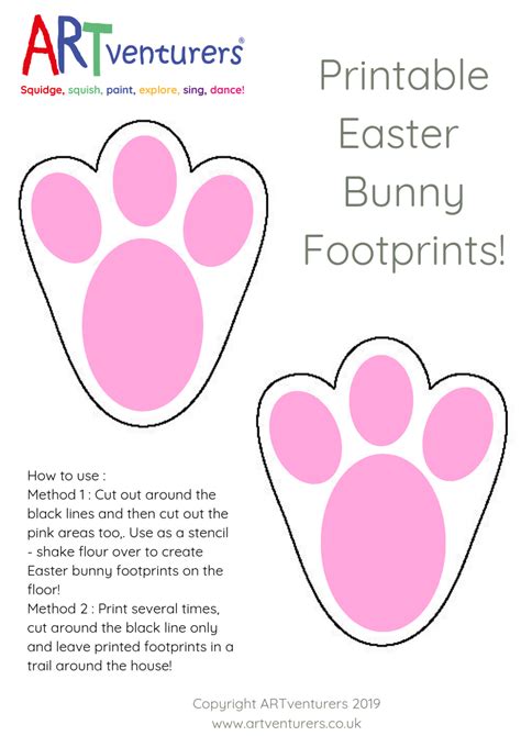 Template For Bunny Feet