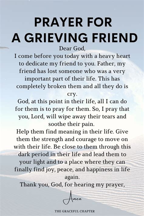 Prayer For Grief Prayer For My Friend Praying For Friends Prayer For