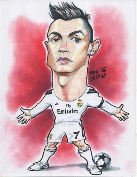 Cristiano Ronaldo Caricature Celebrity Caricatures Ca