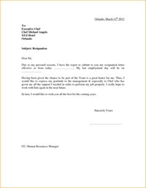 weeks notice ideas resignation letter resignation letter