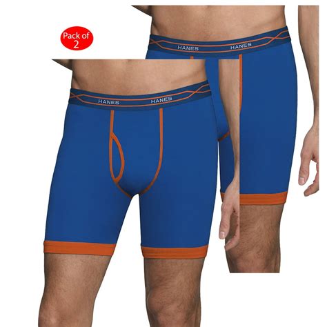 Hanes Hanes Mens X Temp Active Cool Long Leg Boxer Briefs 3 Pack Color Assorted Size 2xl