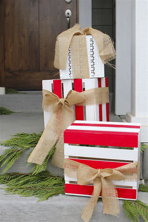 It isn't christmas without some christmas decorations to bring festive cheer to the home. Outdoor Holiday Crate Decorations - The Home Depot Blog