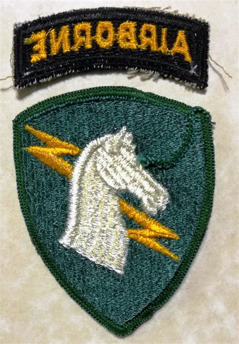 1st Special Operations Command Airborne W Tab Dress Army Patch