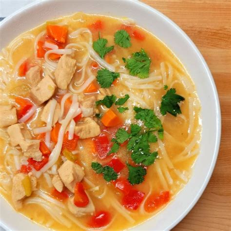 Ginger Chicken Noodle Soup Homemade On A Weeknight