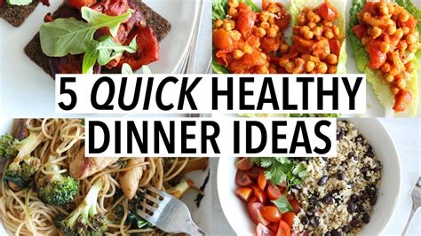 Why is it figuring out tonight's dinner can be one of the biggest challenges of the this dinner idea recipe list provides the time ito bust the boring dinner rut and slay busy joyful healthy eats. 5 QUICK HEALTHY DINNER IDEAS | Easy weeknight recipes ...