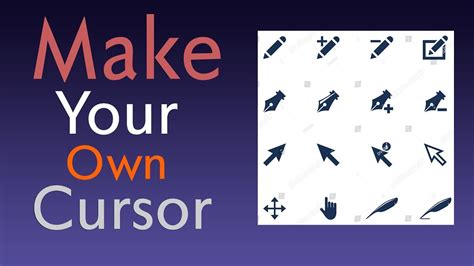 How To Make Your Own Cool Custom Cursor Youtube