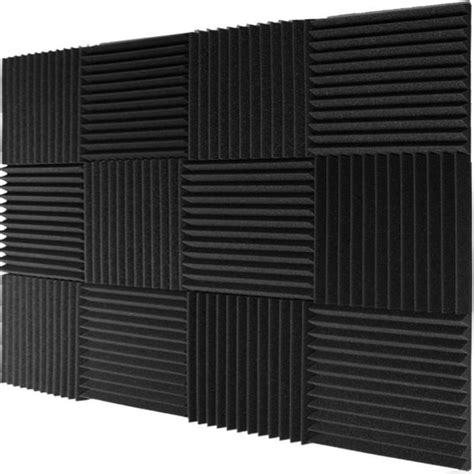 1224364896 Pack 10x10x1 Inches Acoustic Panels Studio Foam Wedges