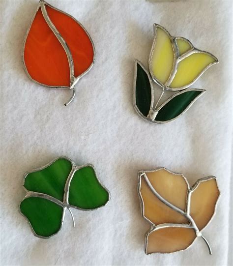 Vintage Brooch Pins Lot Of 4 Stained Glass Unbranded в 2021 г