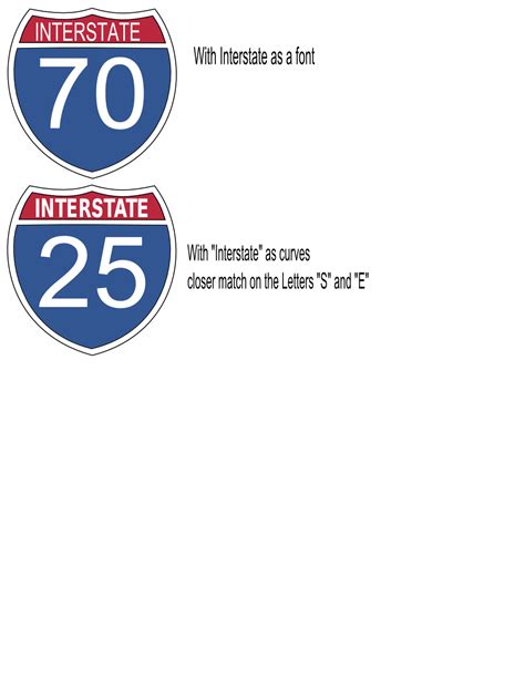 Onlinelabels Clip Art Interstate Highway Sign