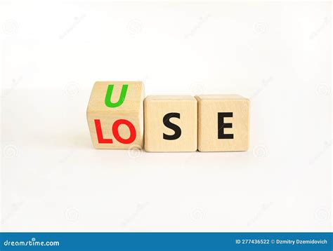 Use Or Lose Symbol Concept Words Use Or Lose On Wooden Cubes