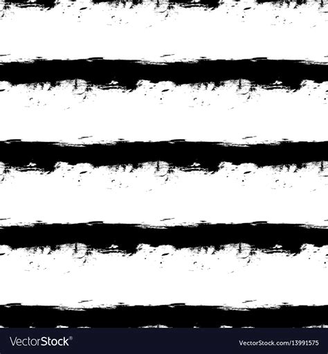 Black Horizontal Stripes On White Background Vector Image