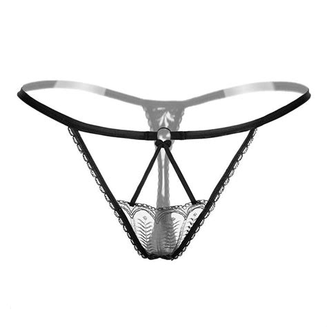 Shop Kinky Cloth See Through Lace G String Panties Crotchless Panties At Best Price Kinky