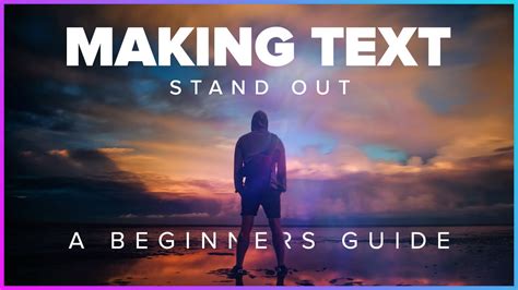How To Make Text Stand Out When Using Images Photoshop Tutorial Youtube