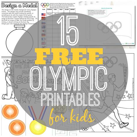 Your little olympian can decorate these medals and. 15 Free Olympic Printables for Kids - Classy Mommy