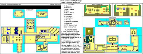 The Legend Of Zelda Oracle Of Seasons Level 3 Poison Moths Lair Map