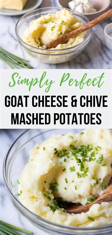 Goat Cheese And Chive Mashed Potatoes Le Petit Eats Recipe In 2020