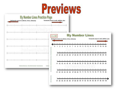 Number Lines Chart And Practice Page Free Printable Homeschool Help 🔢