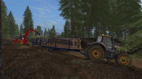 Fs17 Log Trailer Customizable V 1 4 Farming Simulator 19 17 15 Mod