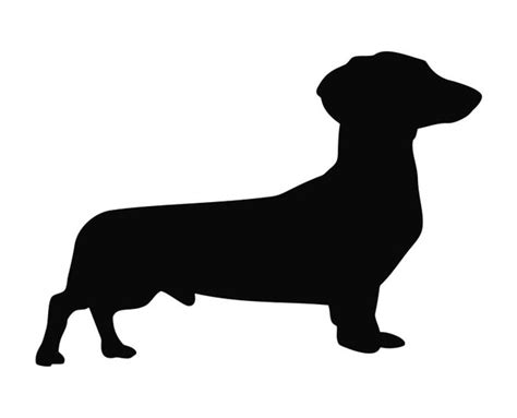 Dachshund Weiner Dog Silhouette C Die Cut Vinyl Decal Sticker