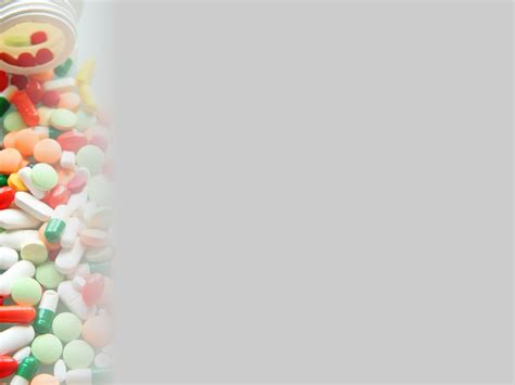 Pills Sidebar Background For Powerpoint Health And Medical Ppt Templates