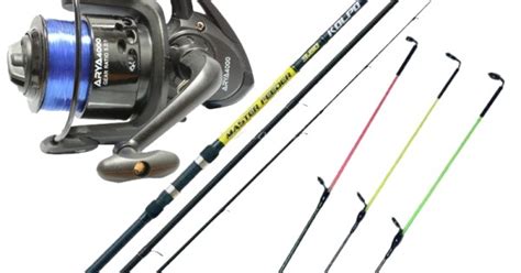 Combo Fishing Feeder Kolpo Canna Rolle Lager Pescaloccasione