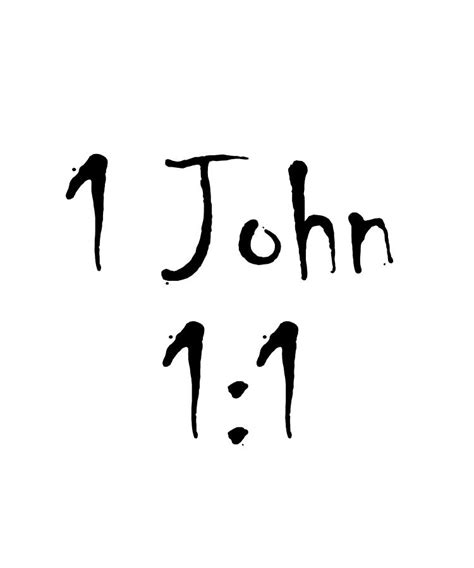 1 John 1 1 Bible Verse Title Digital Art By Vidddie Publyshd Fine Art
