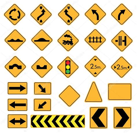 Road Signs Traffic Signs Vector Set Warning 41598675 Larastock