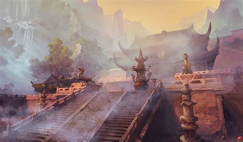 Free Download Hd Wallpaper Fantasy Temple Ancient China