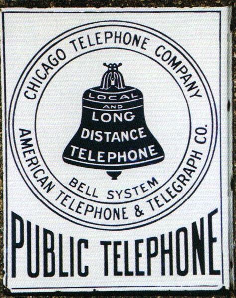 Chicago Public Telephone Porcelain Sign Porcelain Signscom