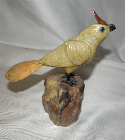 Rare Peter Muuller Bird Parrot Carved In Precious Stones On A Etsy