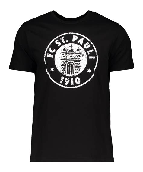 Fc St Pauli Logo T Shirt Schwarz