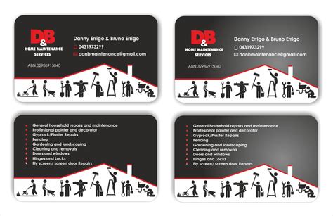 Modern Professional Business Business Card Design For Dandb Home