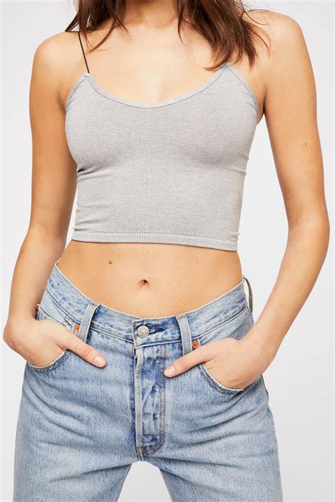 Free People Synthetic Skinny Strap Seamless Brami By Intimately In