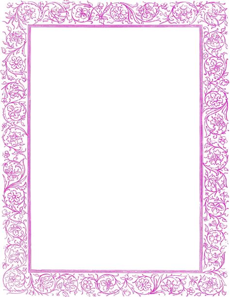 Girly Border PNG Free Download | PNG Mart