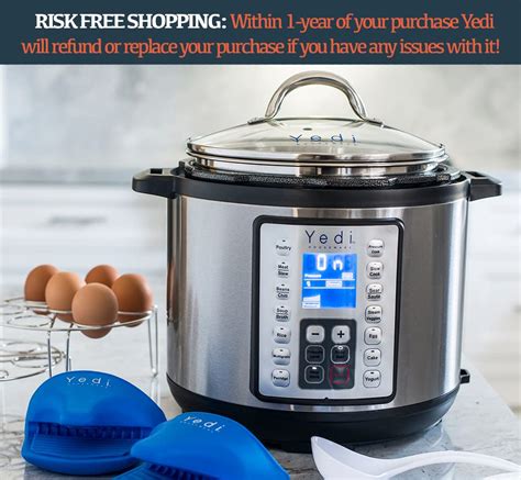 Yedi 9 In 1 Total Package Instant Programmable Pressure Cooker Xl 8