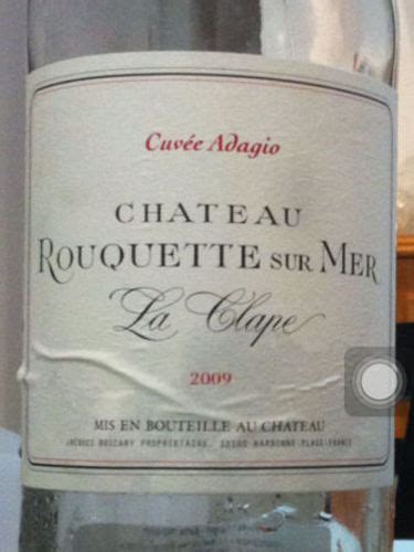 Château Rouquette Sur Mer Cuvée Adagio La Clape Rosé Vivino