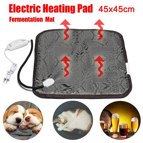 Pet Dog Cat Electric Heating Pad Winter Warmer Carpet For Bed Animals